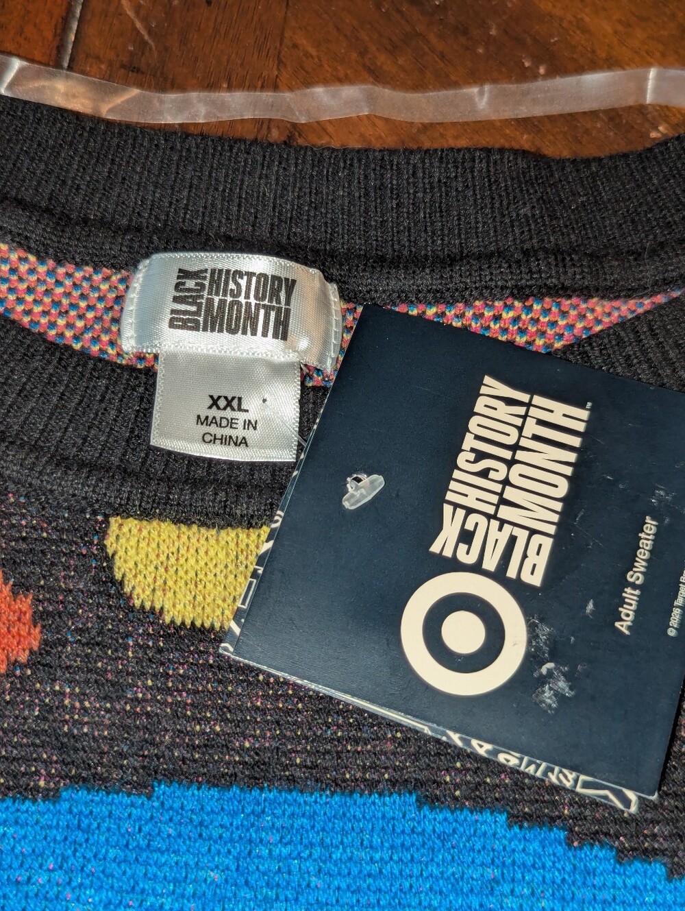 Black History Month for Target Multicolor Abstract Sweater Unisex Size XXL NWT - Picture 5 of 9